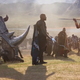 A war rhino as seen in Marvel’s Black Panther